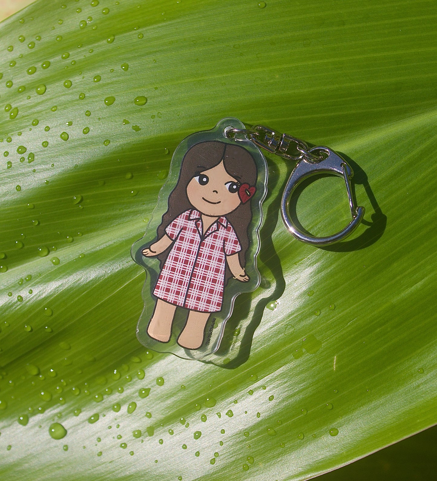 Red Palaka Keychain