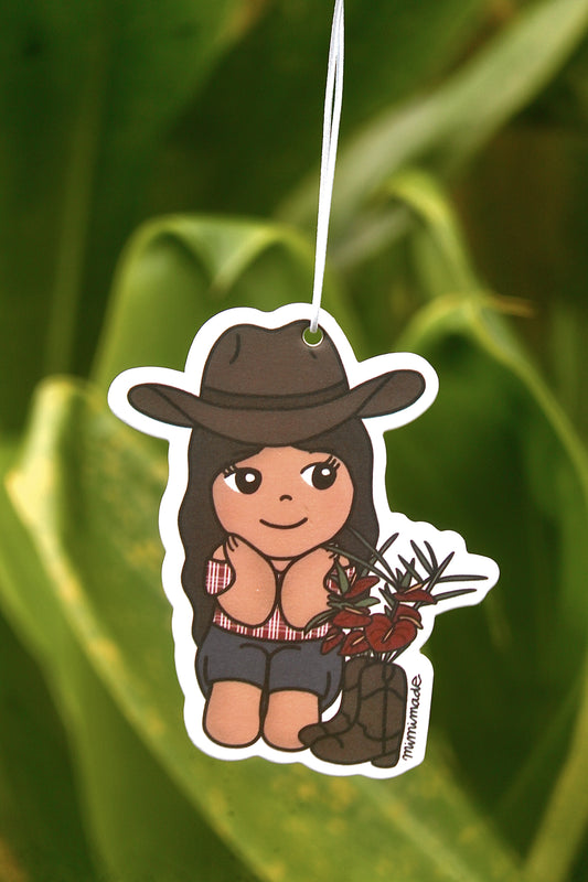 Anthurium cowgirl, unscented air freshener you can scent them with your favorite perfume.