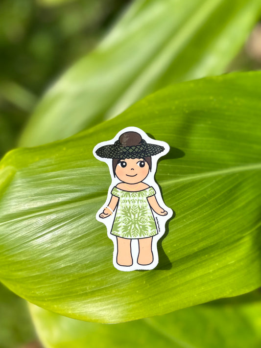 Green Manuheali’i Regular Sticker