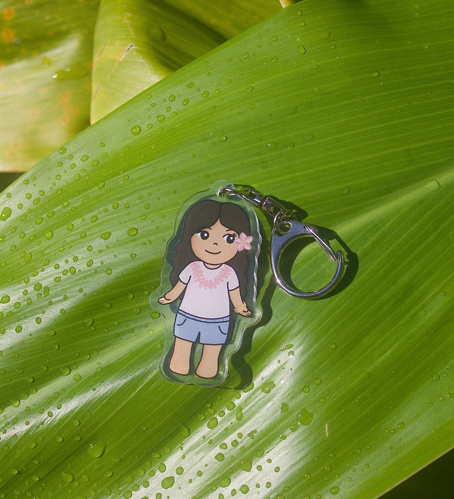 MM Plumeria Keychain