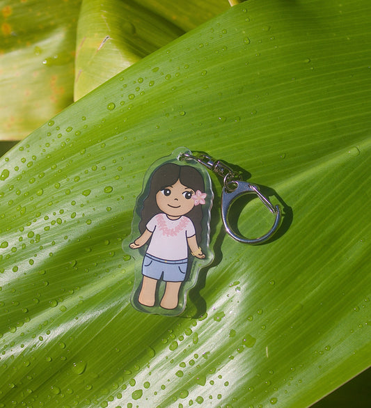 MM Plumeria Keychain