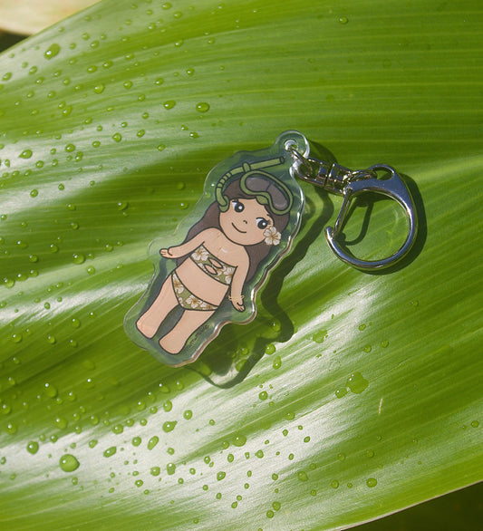 Citrine Snorkel Keychain